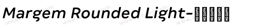 Margem Rounded Light字体转换